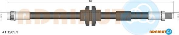 Adriauto 41.1205.1 - Flessibile del freno www.autoricambit.com