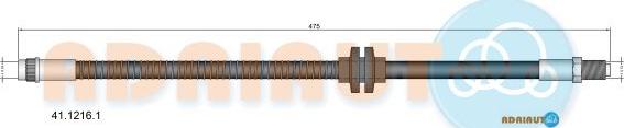 Adriauto 41.1216.1 - Flessibile del freno www.autoricambit.com