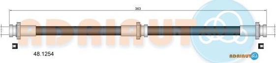 Adriauto 48.1254 - Flessibile del freno www.autoricambit.com