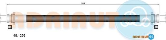 Adriauto 48.1256 - Flessibile del freno www.autoricambit.com