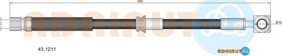 Adriauto 43.1211 - Flessibile del freno www.autoricambit.com