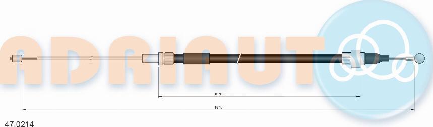 Adriauto 47.0214 - Cavo comando, Freno stazionamento www.autoricambit.com