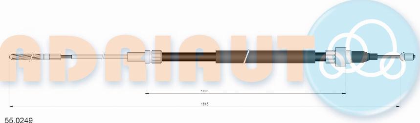 Adriauto 55.0249 - Cavo comando, Freno stazionamento www.autoricambit.com