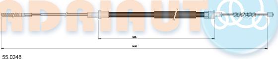 Adriauto 55.0248 - Cavo comando, Freno stazionamento www.autoricambit.com