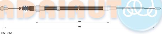 Adriauto 55.0261 - Cavo comando, Freno stazionamento www.autoricambit.com