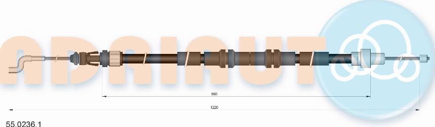 Adriauto 55.0236.1 - Cavo comando, Freno stazionamento www.autoricambit.com