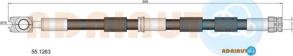 Adriauto 55.1263 - Flessibile del freno www.autoricambit.com