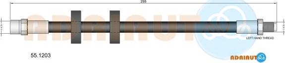 Adriauto 55.1203 - Flessibile del freno www.autoricambit.com