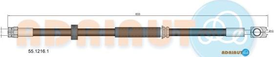 Adriauto 55.1216.1 - Flessibile del freno www.autoricambit.com