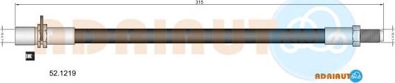 Adriauto 52.1219 - Flessibile del freno www.autoricambit.com