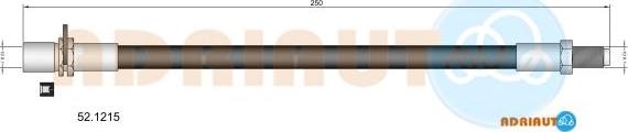 Adriauto 52.1215 - Flessibile del freno www.autoricambit.com