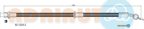 Adriauto 52.1223.2 - Flessibile del freno www.autoricambit.com