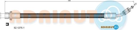 Adriauto 52.1275.1 - Flessibile del freno www.autoricambit.com