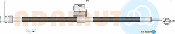 Adriauto 09.1230 - Flessibile del freno www.autoricambit.com