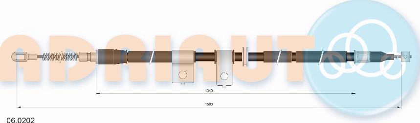 Adriauto 06.0202 - Cavo comando, Freno stazionamento www.autoricambit.com