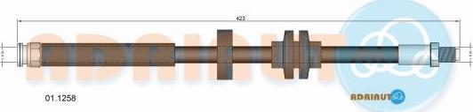 Adriauto 01.1258 - Flessibile del freno www.autoricambit.com