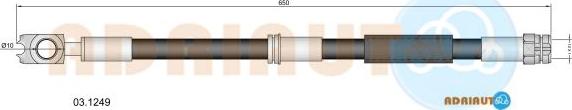 Adriauto 03.1249 - Flessibile del freno www.autoricambit.com