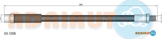 Adriauto 03.1258 - Flessibile del freno www.autoricambit.com