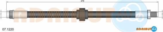 Adriauto 07.1220 - Flessibile del freno www.autoricambit.com