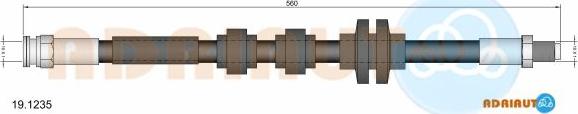 Adriauto 19.1235 - Flessibile del freno www.autoricambit.com