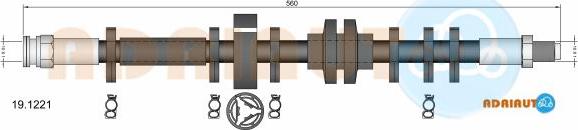 Adriauto 19.1221 - Flessibile del freno www.autoricambit.com