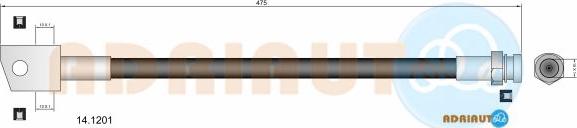 Adriauto 14.1201 - Flessibile del freno www.autoricambit.com