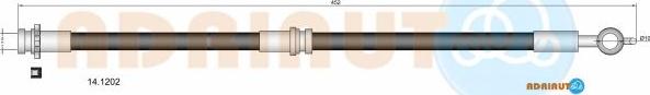 Adriauto 14.1202 - Flessibile del freno www.autoricambit.com