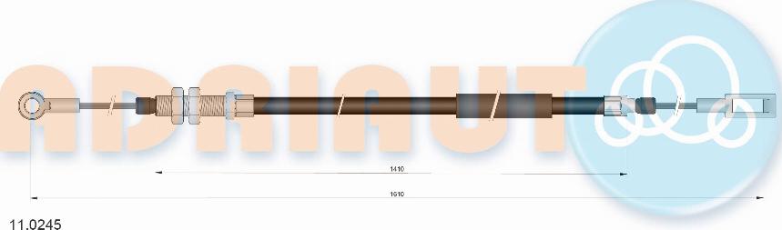 Adriauto 11.0245 - Cavo comando, Freno stazionamento www.autoricambit.com