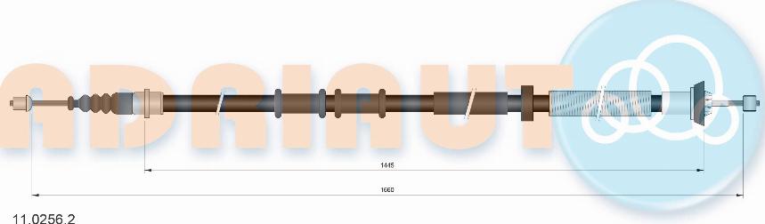 Adriauto 11.0256.2 - Cavo comando, Freno stazionamento www.autoricambit.com