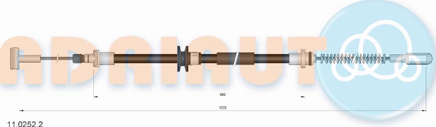 Adriauto 11.0252.2 - Cavo comando, Freno stazionamento www.autoricambit.com