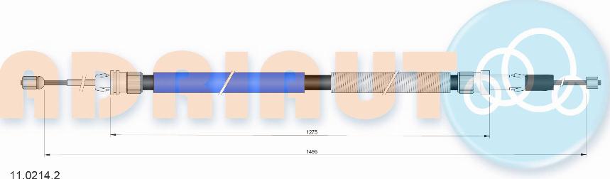 Adriauto 11.0214.2 - Cavo comando, Freno stazionamento www.autoricambit.com