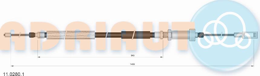 Adriauto 11.0280.1 - Cavo comando, Freno stazionamento www.autoricambit.com