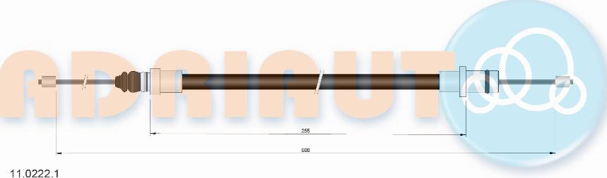 Adriauto 11.0222.1 - Cavo comando, Freno stazionamento www.autoricambit.com