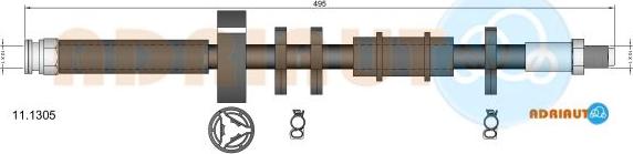 Adriauto 11.1305 - Flessibile del freno www.autoricambit.com
