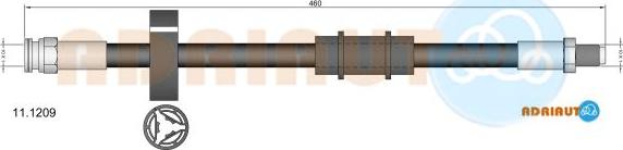 Adriauto 11.1209 - Flessibile del freno www.autoricambit.com