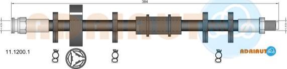 Adriauto 11.1200.1 - Flessibile del freno www.autoricambit.com