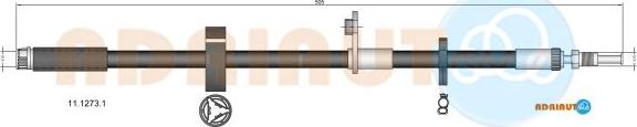 Adriauto 11.1273.1 - Flessibile del freno www.autoricambit.com