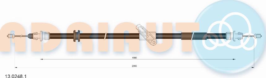 Adriauto 13.0248.1 - Cavo comando, Freno stazionamento www.autoricambit.com