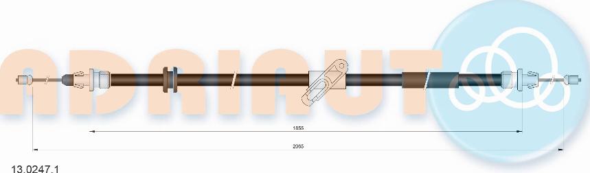 Adriauto 13.0247.1 - Cavo comando, Freno stazionamento www.autoricambit.com