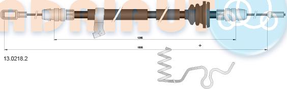 Adriauto 13.0218.2 - Cavo comando, Freno stazionamento www.autoricambit.com