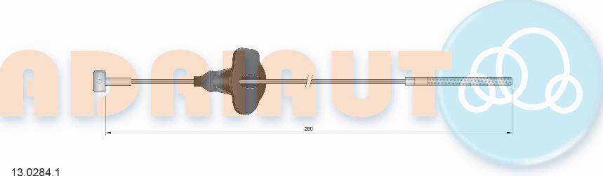 Adriauto 13.0284.1 - Cavo comando, Freno stazionamento www.autoricambit.com