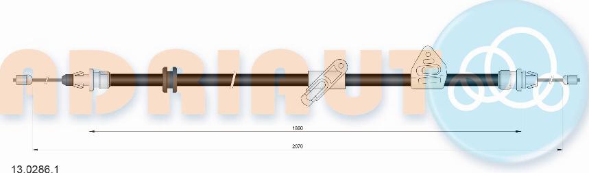 Adriauto 13.0286.1 - Cavo comando, Freno stazionamento www.autoricambit.com