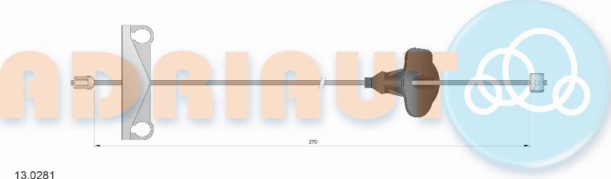 Adriauto 13.0281 - Cavo comando, Freno stazionamento www.autoricambit.com