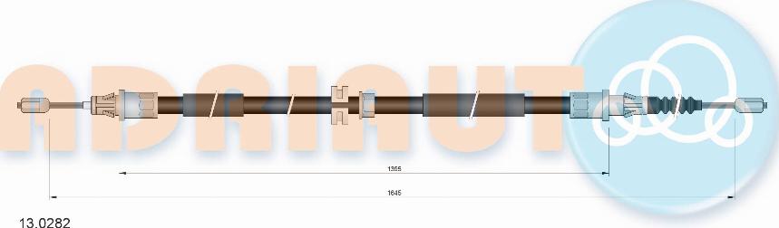 Adriauto 13.0282 - Cavo comando, Freno stazionamento www.autoricambit.com