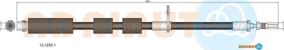 Adriauto 13.1255.1 - Flessibile del freno www.autoricambit.com