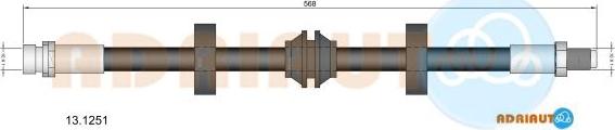 Adriauto 13.1251 - Flessibile del freno www.autoricambit.com