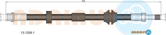 Adriauto 13.1209.1 - Flessibile del freno www.autoricambit.com