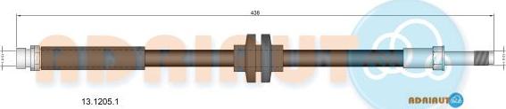 Adriauto 13.1205.1 - Flessibile del freno www.autoricambit.com