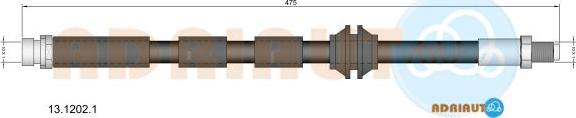 Adriauto 13.1202.1 - Flessibile del freno www.autoricambit.com