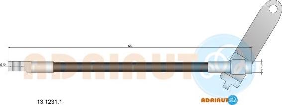 Adriauto 13.1231.1 - Flessibile del freno www.autoricambit.com